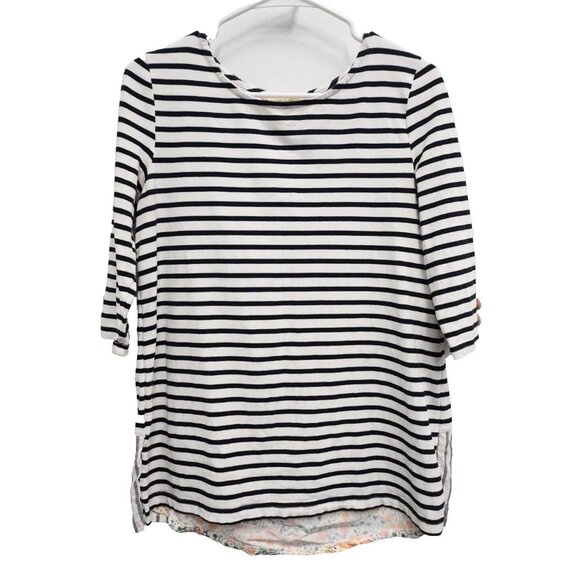 Matilda Jane Joanna Gaines Womens Harvest Days Top Small Striped Floral Cottage - Picture 1 of 8